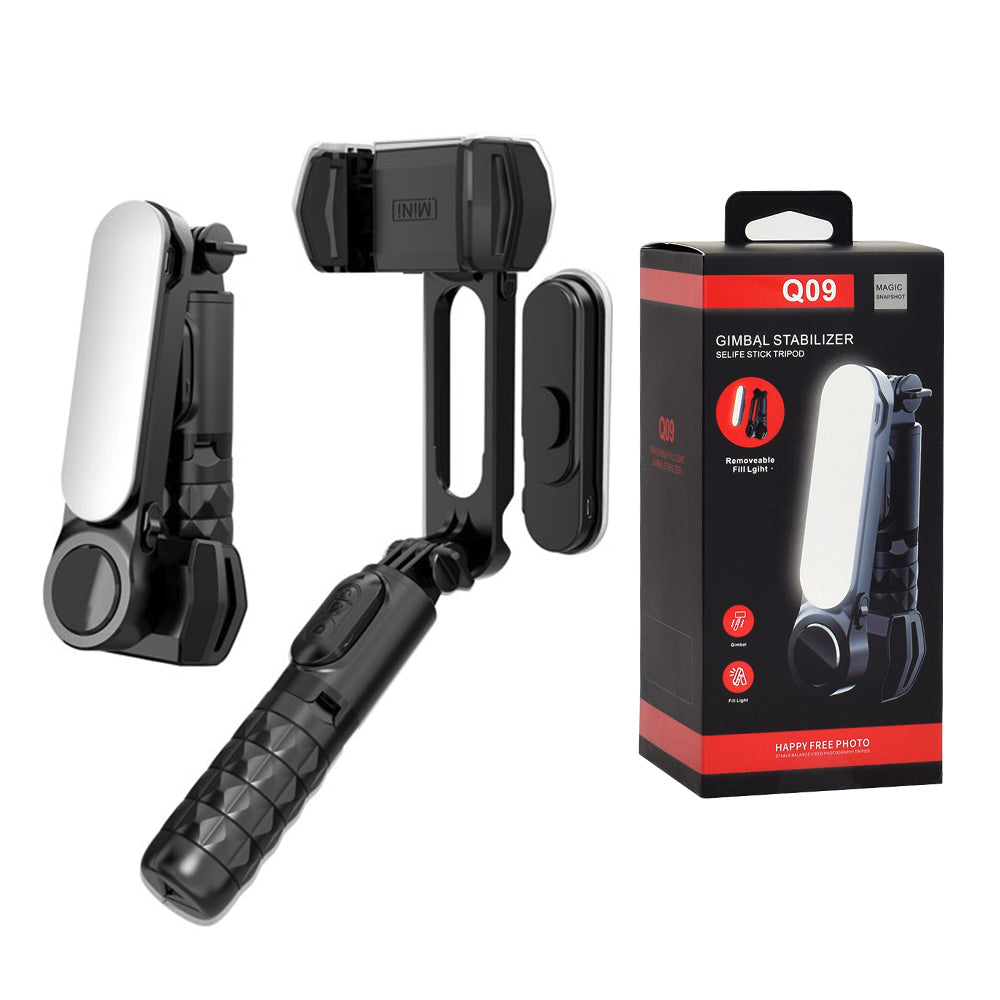 Selfie Stick Bluetooth Techsuit Q09, Universeel, Zwart