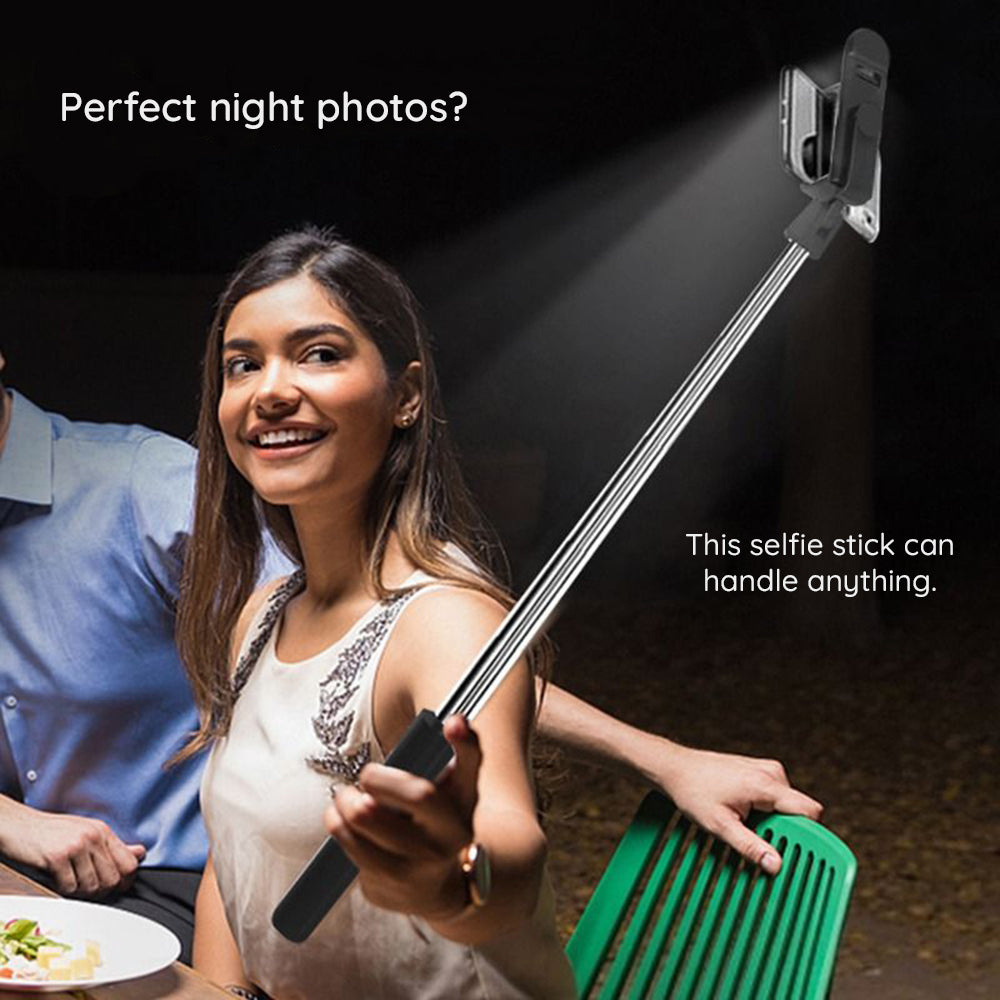 Selfie Stick Bluetooth Techsuit S05-S, Universeel, Zwart