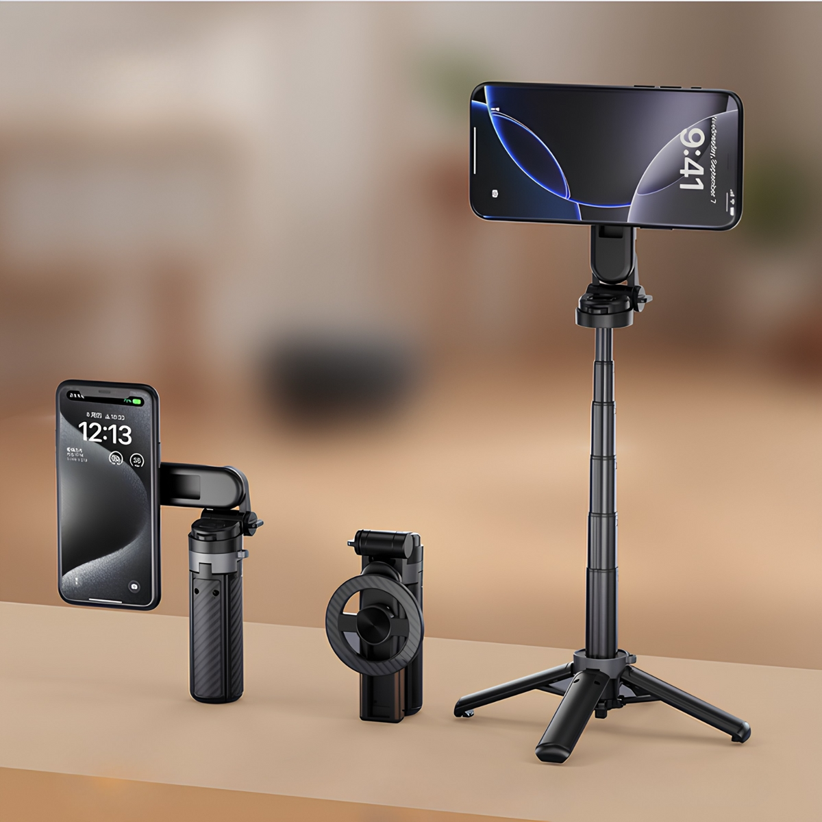 Selfie Stick Bluetooth XO Design SS25 Pro, Universeel, Zwart