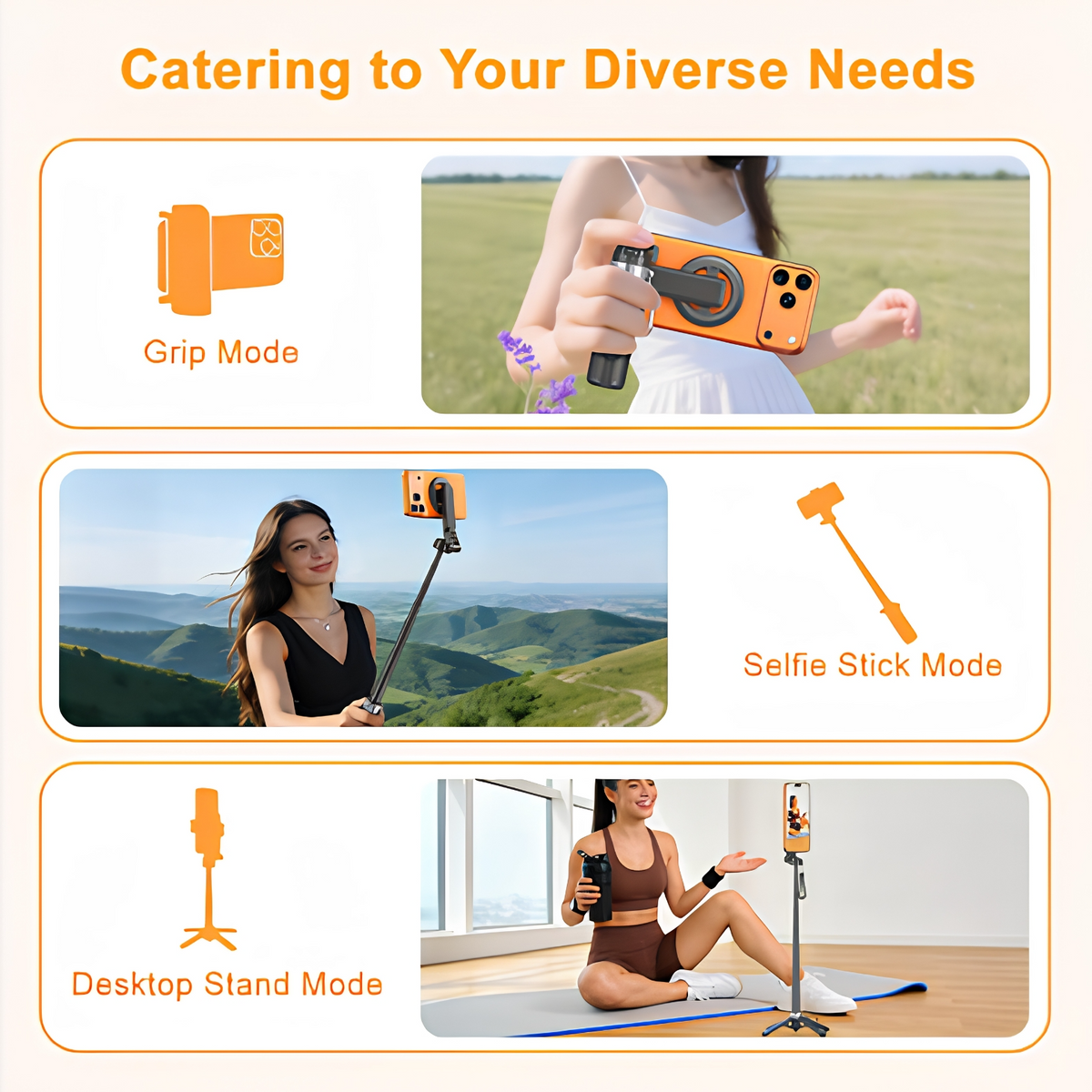 Selfie Stick Bluetooth XO Design SS25 Pro, Universeel, Zwart
