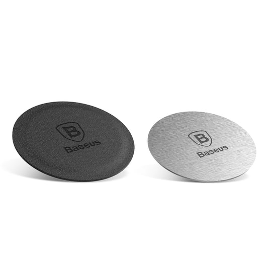 Metallic-Aufkleber Baseus, Satz mit 2 Stück, Silber ACDR-A0S