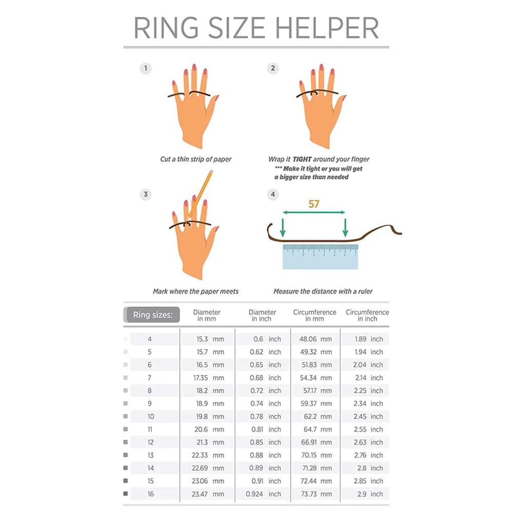 Smart Ring Techsuit R6, Size 8, Black