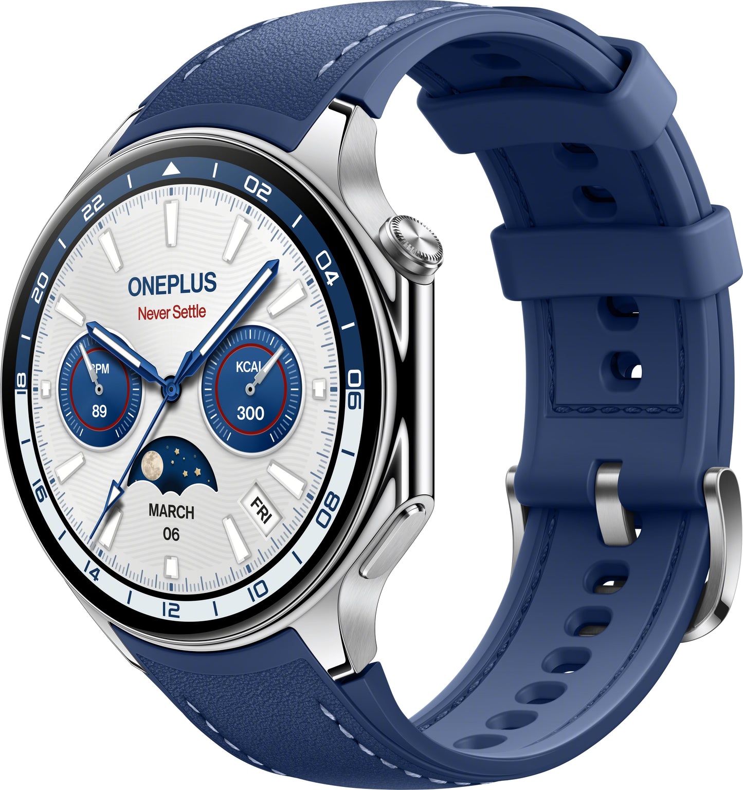 Smartwatch OnePlus Watch 2, Blauw 5491100076