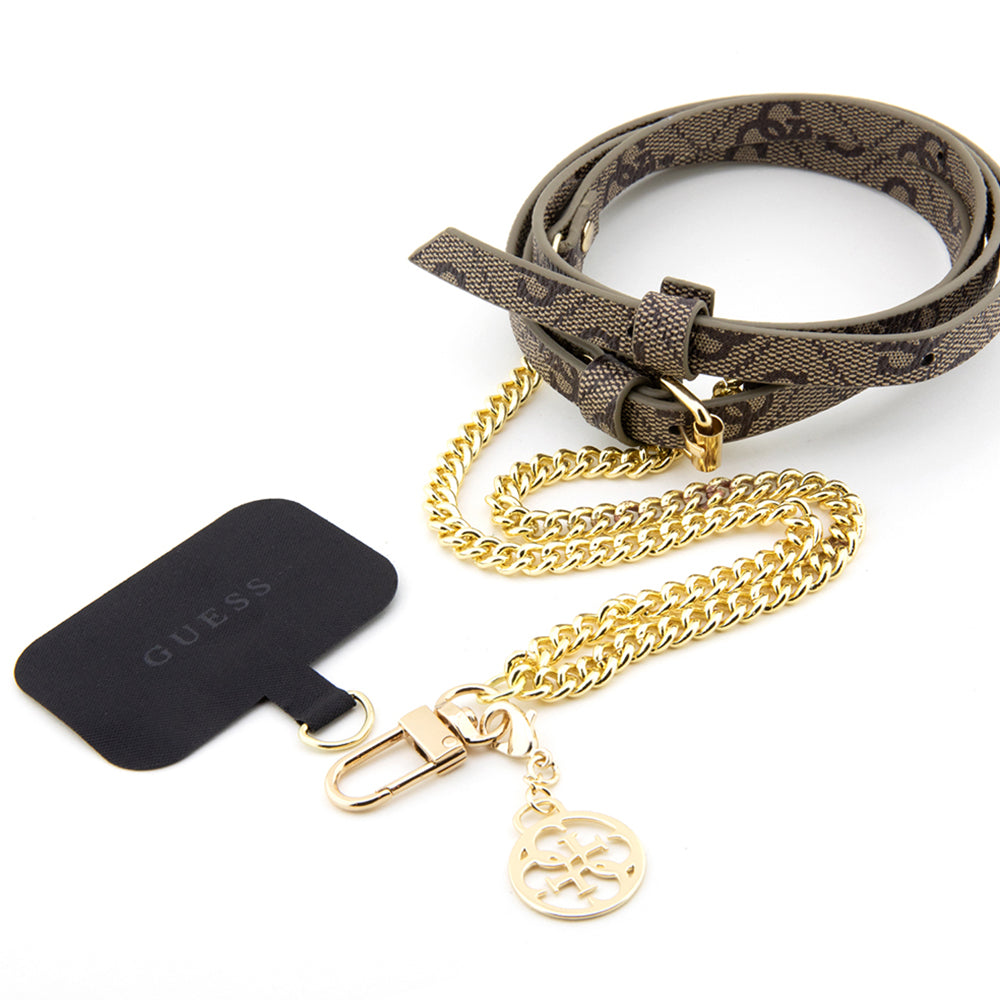 Cordon de téléphone Guess 4G Chain CBDY, Marron