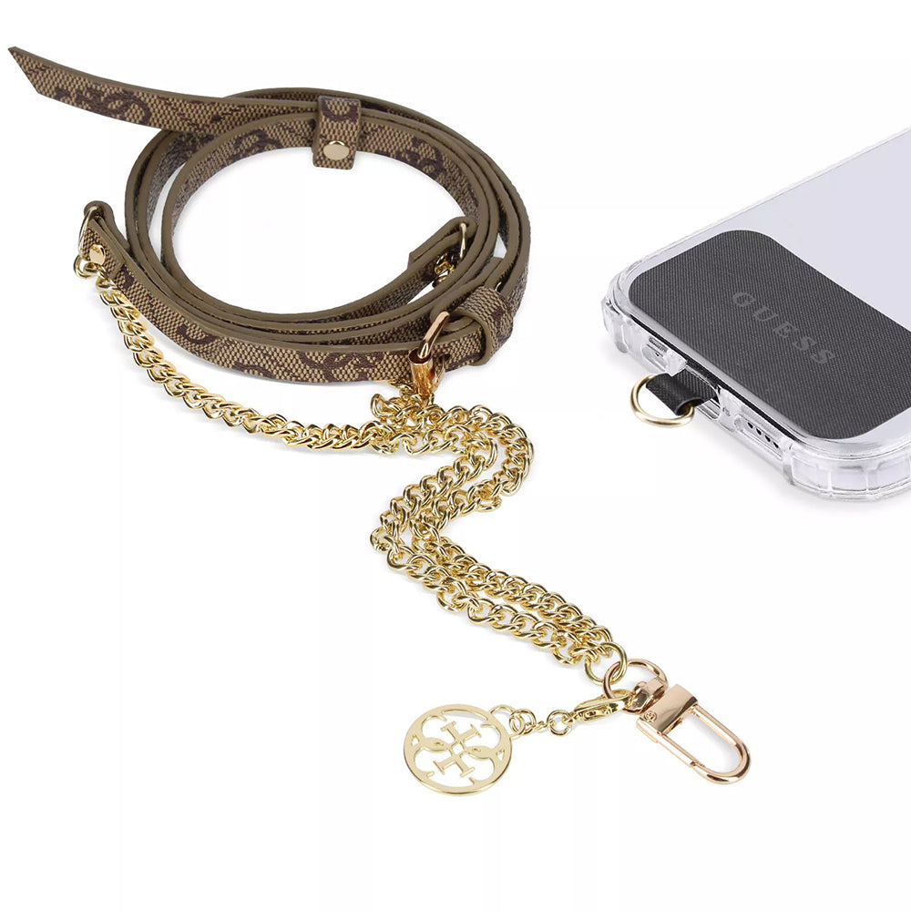 Cordon de téléphone Guess 4G Chain CBDY, Marron