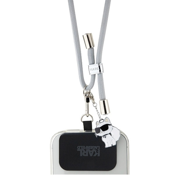 Cordon Téléphone Karl Lagerfeld Choupette, Gris