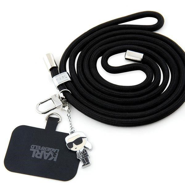 Cordon Téléphone Karl Lagerfeld Ikonik Karl, Noir
