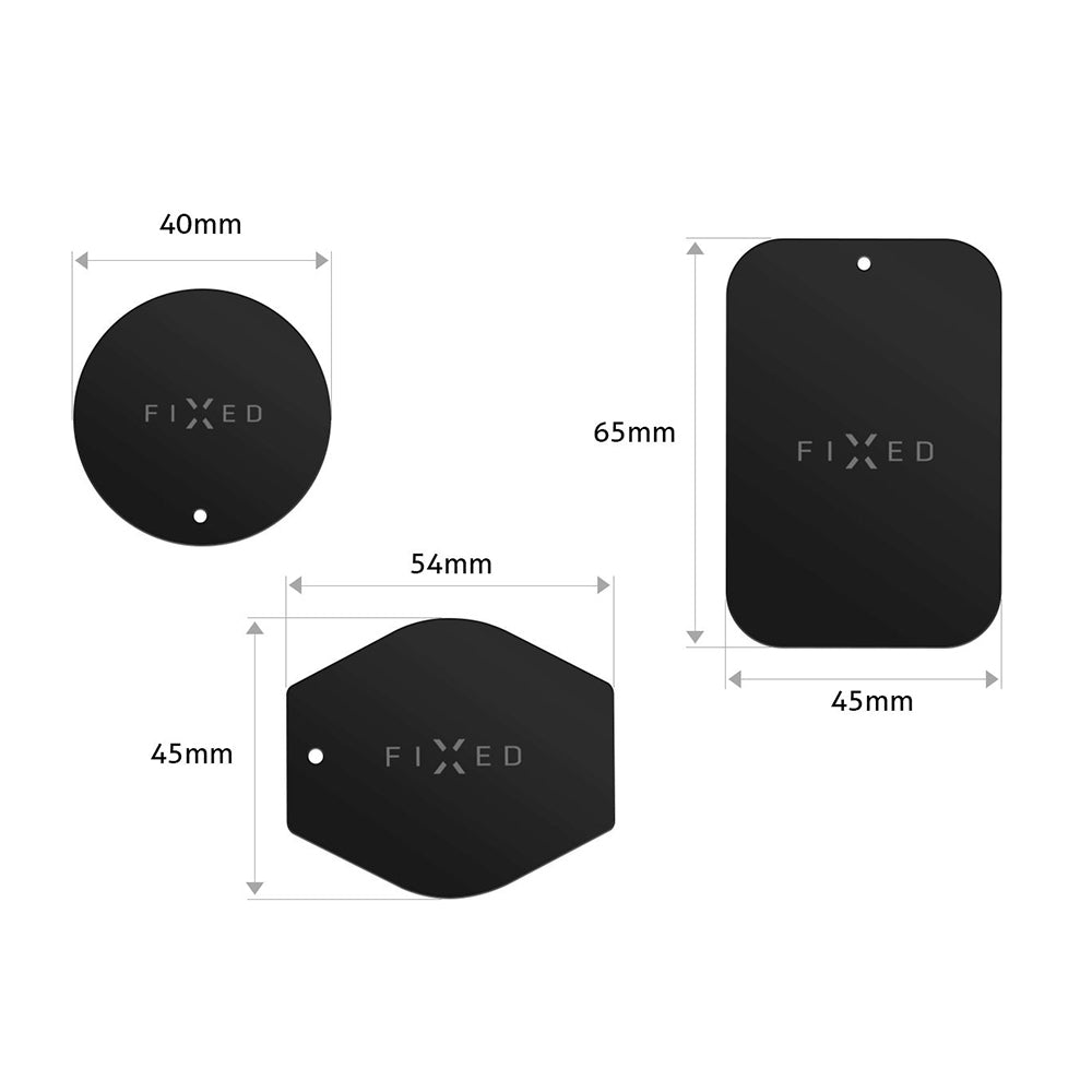 Metallsticker Fixed 3in1, Schwarz