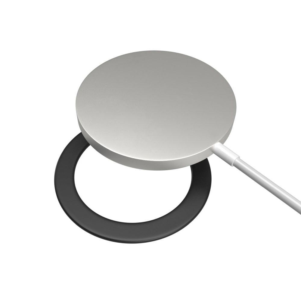Metalen Sticker Vast, Zwart