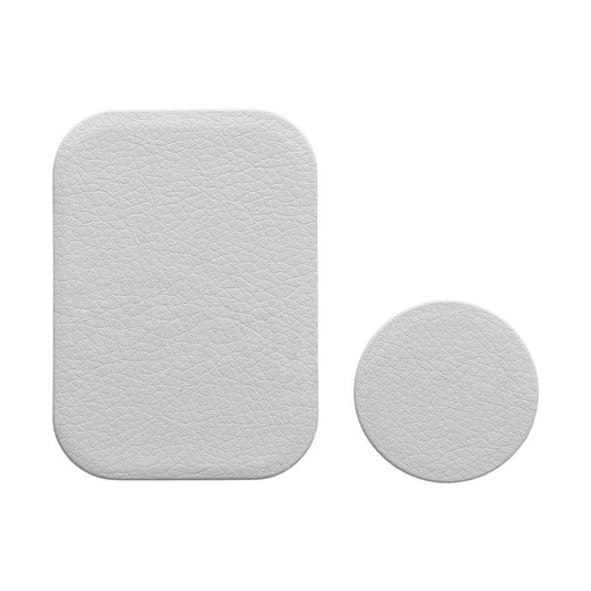 OEM Leder Metallic Aufkleber für magnetische Autohalterung, Set 2 Stück, Silber
