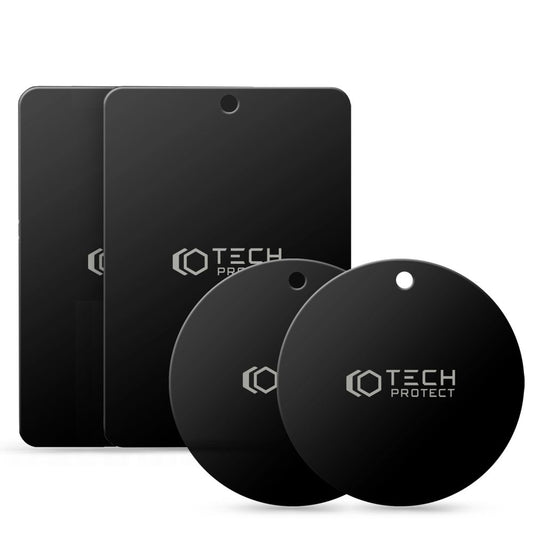 Metall-Aufkleber Tech-Protect, Set 4 Stück, Schwarz THP1233BLK