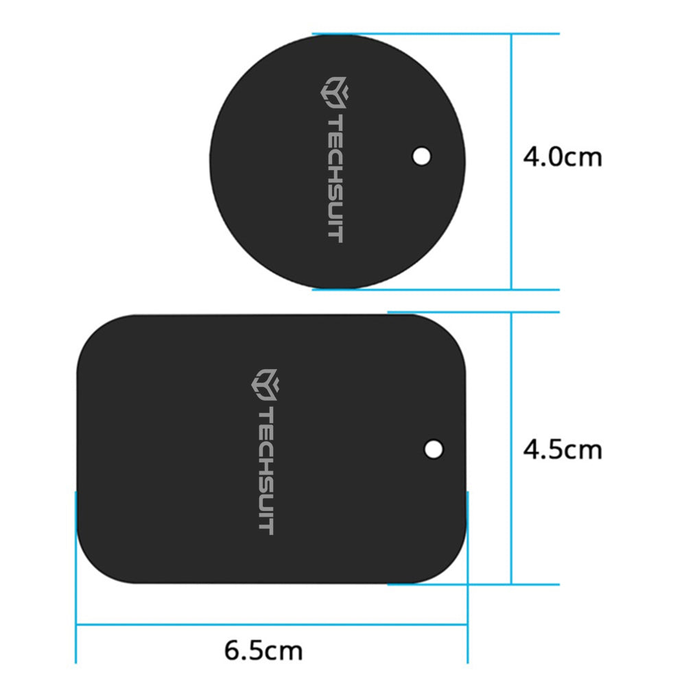Metalen Sticker Techsuit MP03 2in1, Zwart