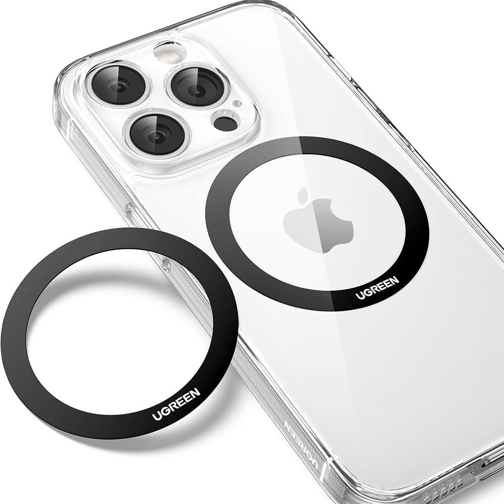 Metalen Sticker UGREEN LP428 (25766), Set van 2 stuks, Zwart