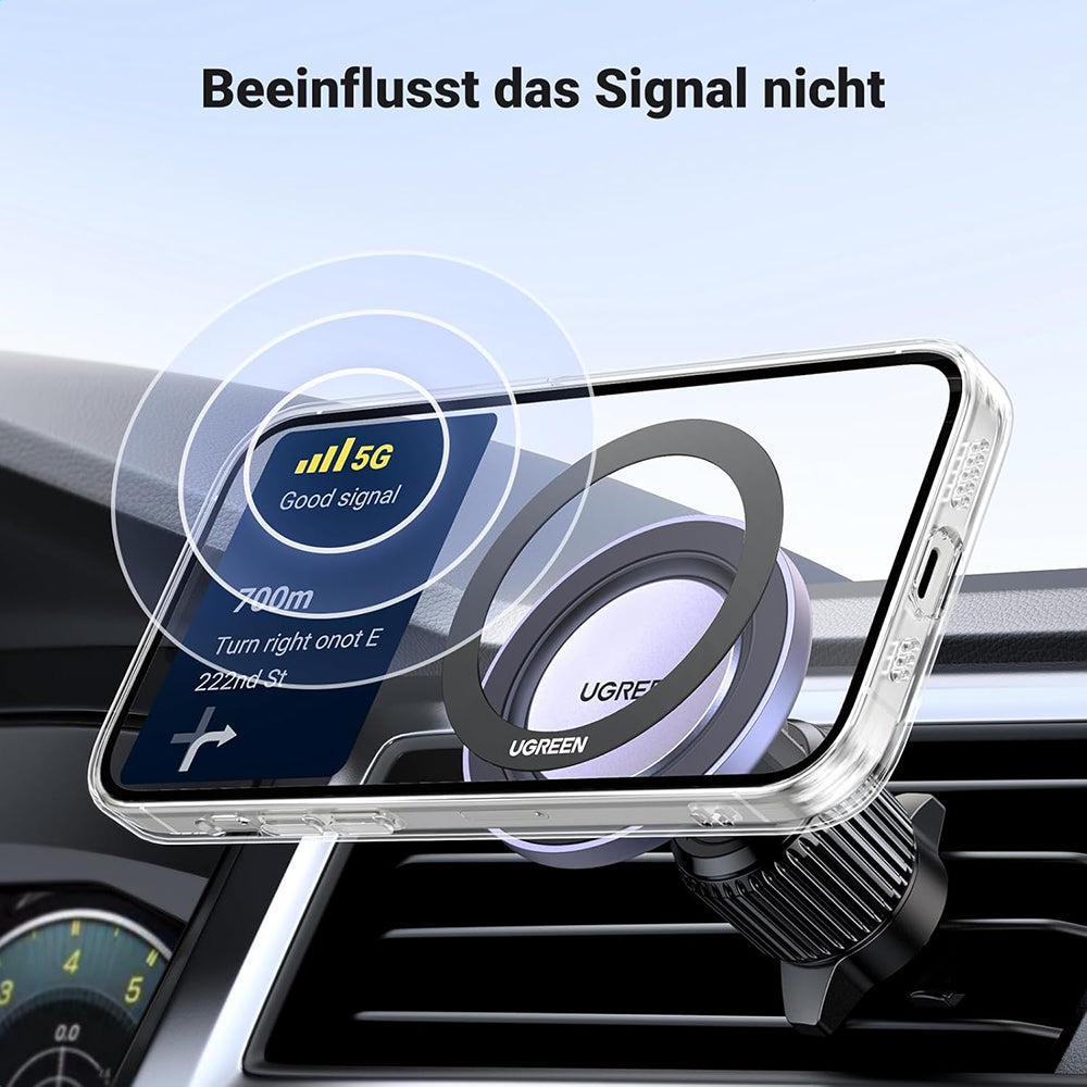 Metalen Sticker UGREEN LP428 (25766), Set van 2 stuks, Zwart