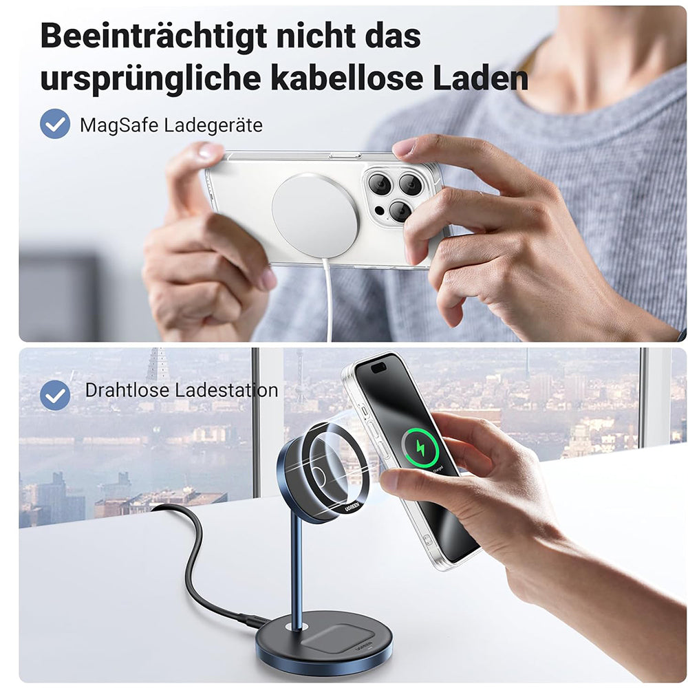 Metalen Sticker UGREEN LP428 (25766), Set van 2 stuks, Zwart