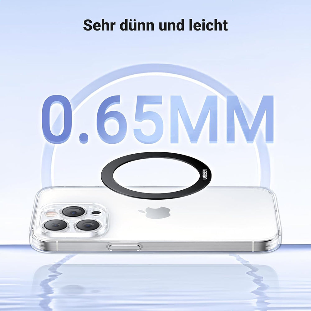 Metalen Sticker UGREEN LP428 (25766), Set van 2 stuks, Zwart