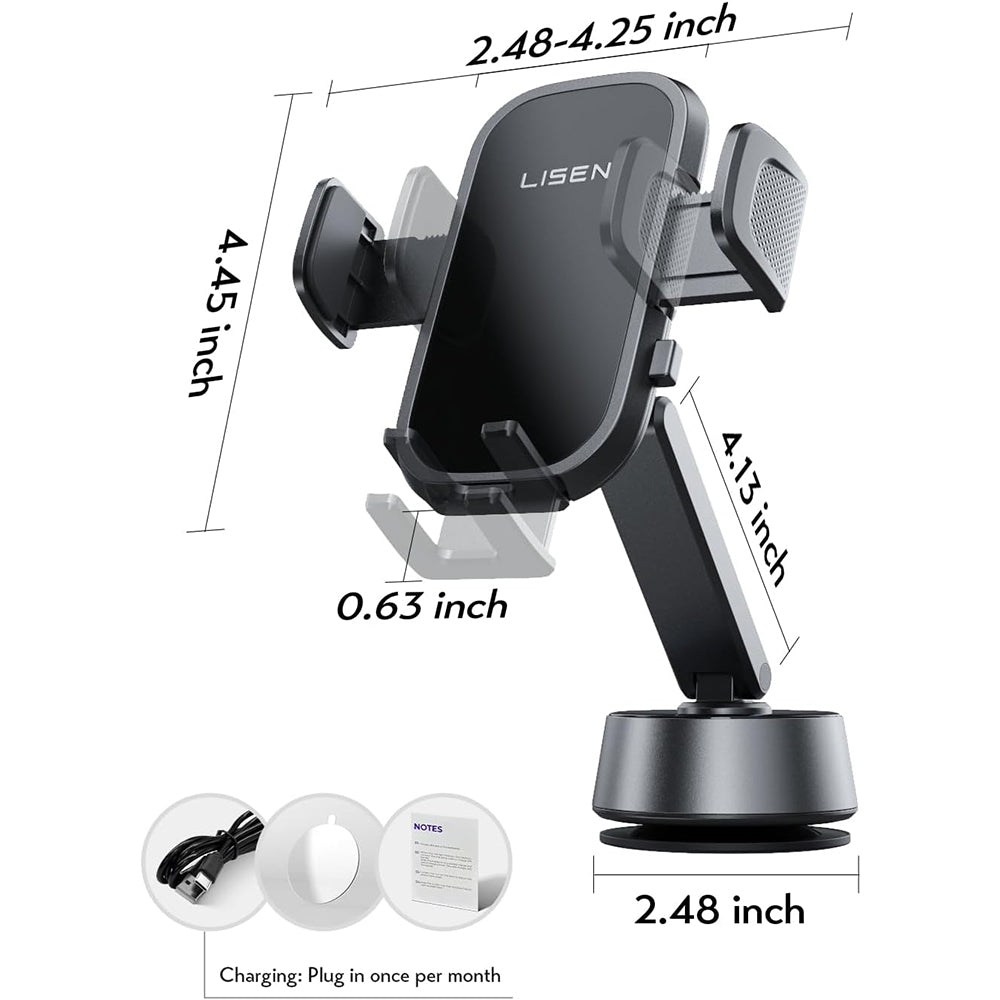 Support Auto Lisen A680, Universel, Noir YL0225010007
