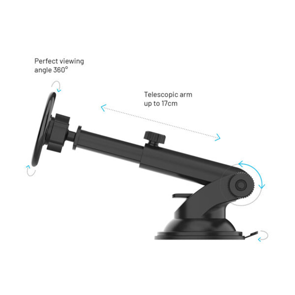 Autohouder Magnetisch Fixed MagMount XL, Universeel, Zwart