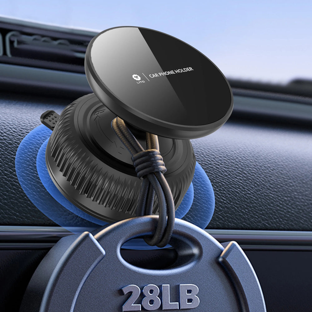 Support Auto Magnétique Lito LT-W12, Universel, Noir