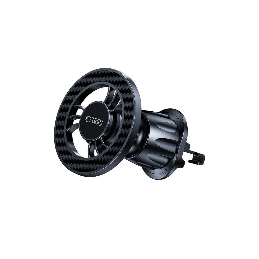 Support Auto Magnétique Tech-Protect N56 Carbon Vent, Universel, Noir