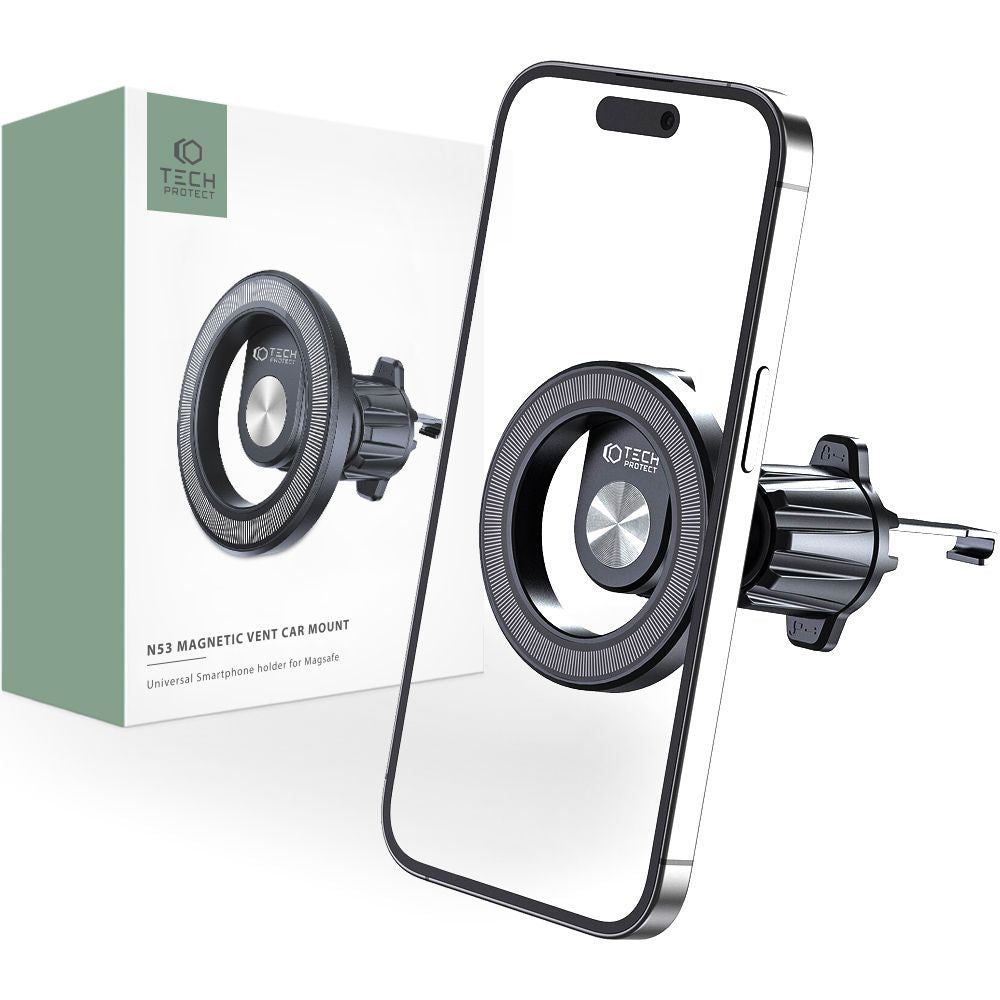 Support Auto Magnétique Tech-Protect N53 Air Vent, Universel, Noir