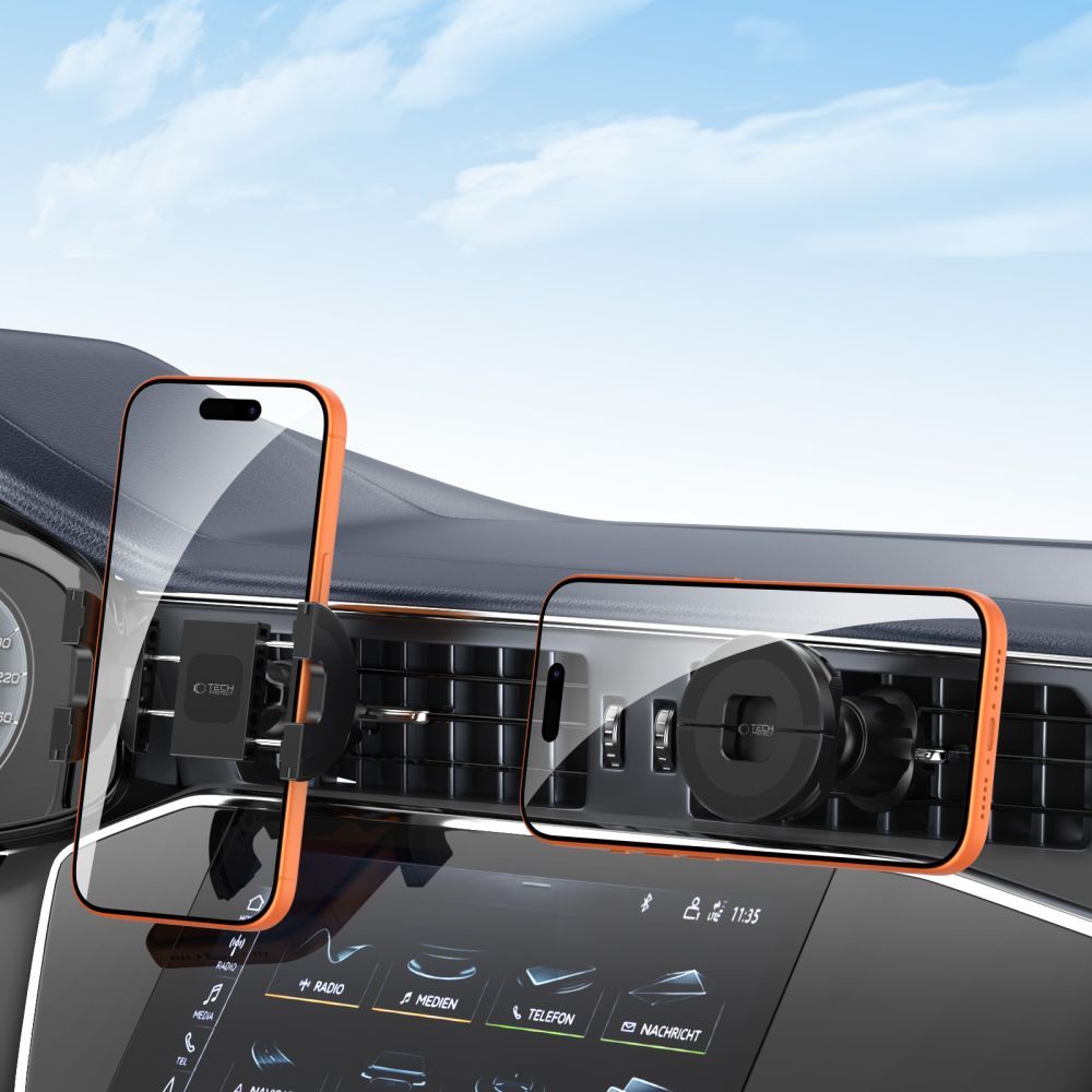 Support Auto Magnétique Tech-Protect N62 2en1, Universel, Noir