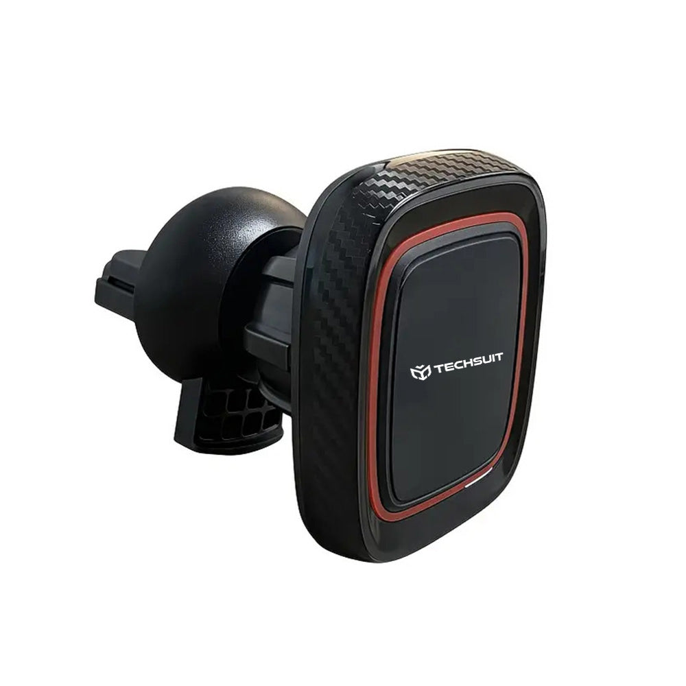 Magnetische Autohouder Techsuit S5, Universeel, Zwart Rood