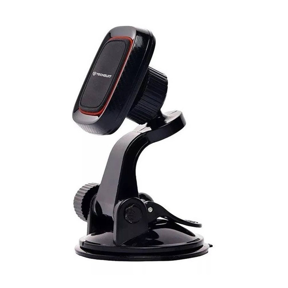 Autohouder Magnetisch Techsuit S6, Universeel, Zwart Rood