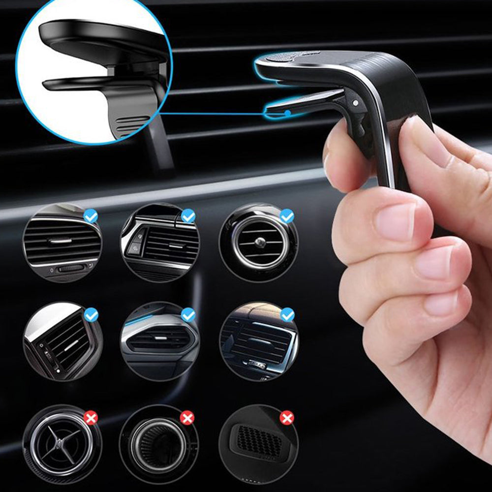 Magnetische Autohouder Techsuit S7, Universeel, Zilver