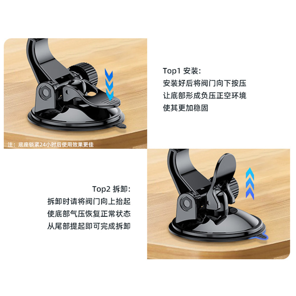 Support Auto Magnétique Yesido C177, Universel, Noir