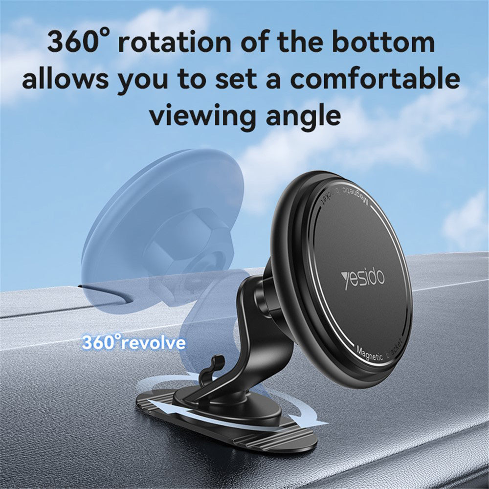 Support Auto Magnétique Yesido C220, Universel, Noir
