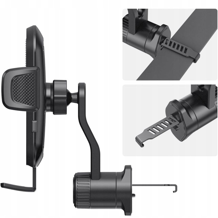 Support Auto Tech-Protect V8 Rotary Vent, Universel, Noir