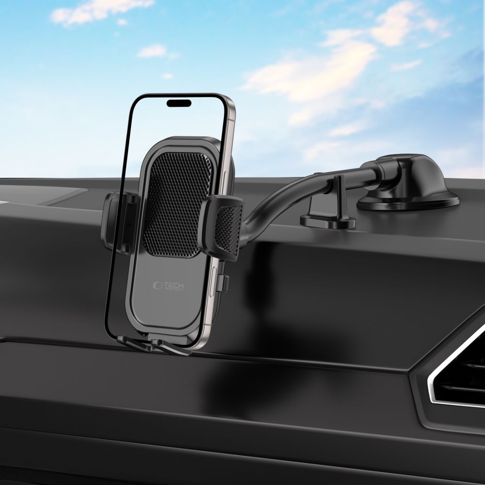 Support Auto Tech-Protect V8-2 2en1, Universel, Noir