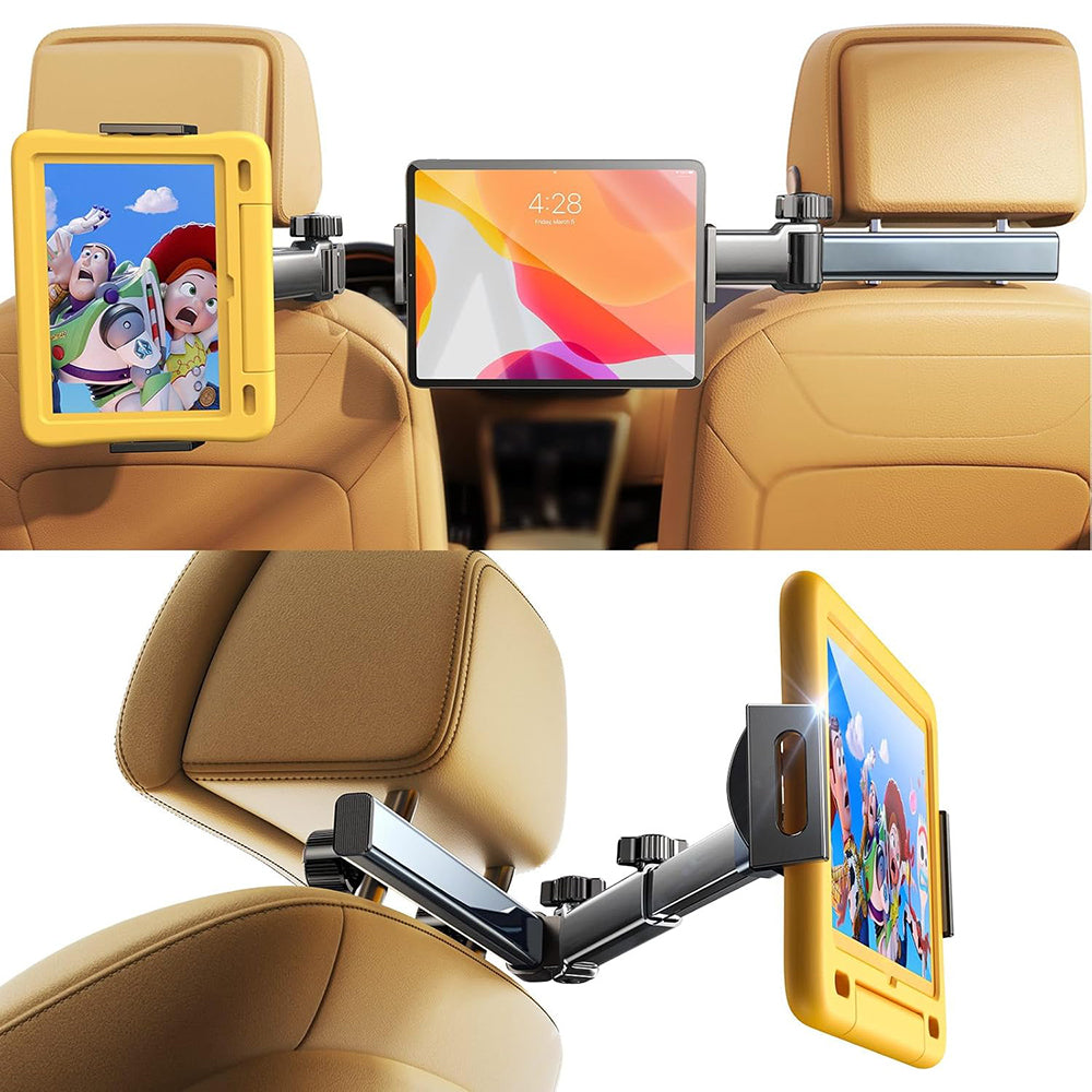 Support Auto Appui-tête Lisen pour Téléphone / Tablette, 4.7 pouces - 12.9 pouces, Noir YL0423090004