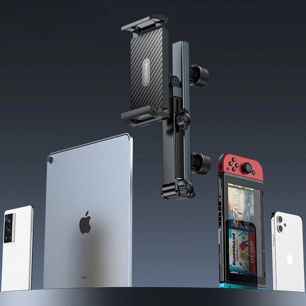 Support Auto Appui-tête Yesido C294 pour Téléphone / Tablette, 4.7 pouces - 13 pouces, Noir