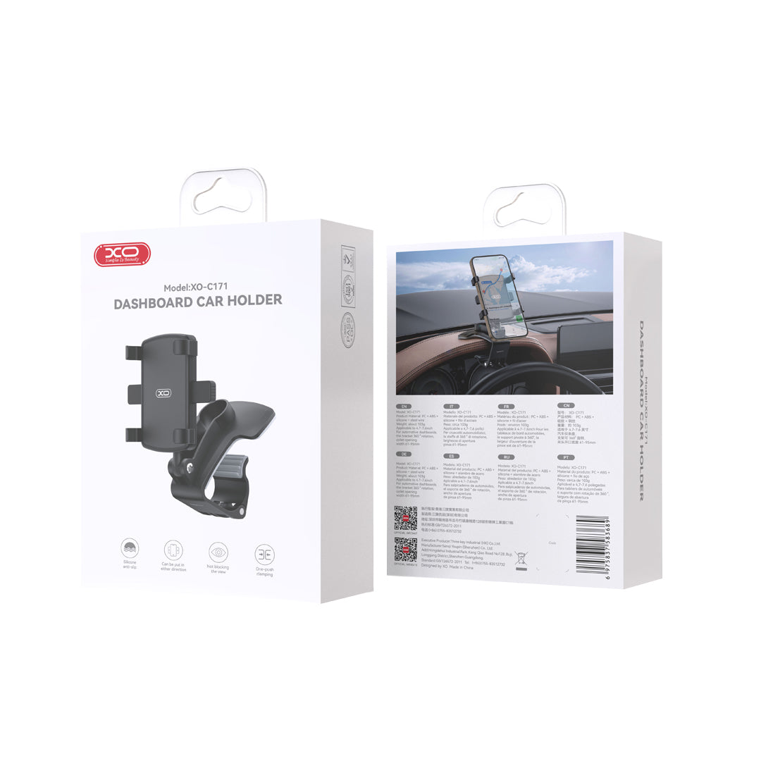 XO Design C171 Car Holder, 4.7inch - 7.6inch, Black