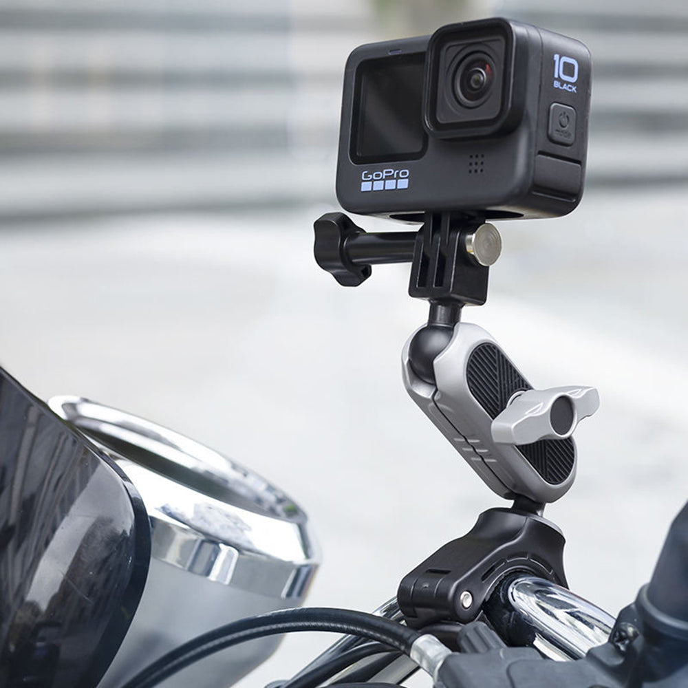 Fahrradhalterung Sportkamera Techsuit JX-008 für GoPro, Grau