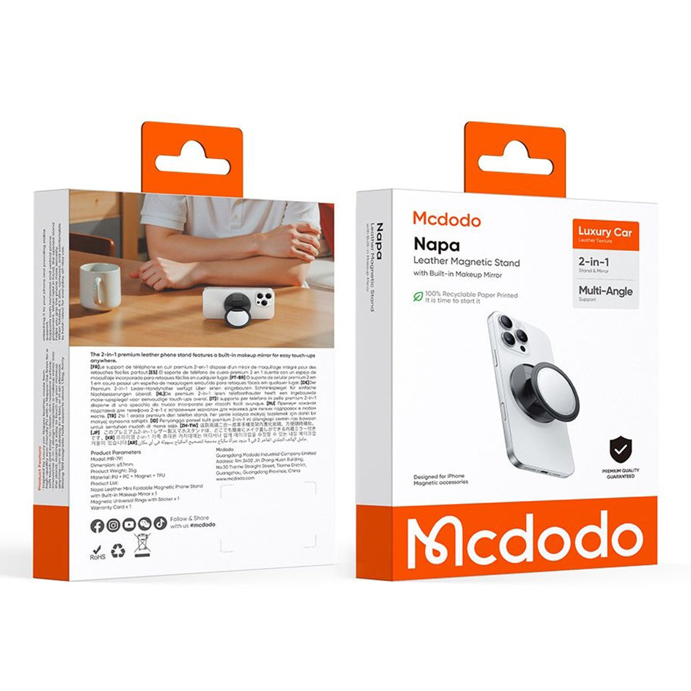 McDodo MR-7912 2in1 Universele Ringhouder, Zwart