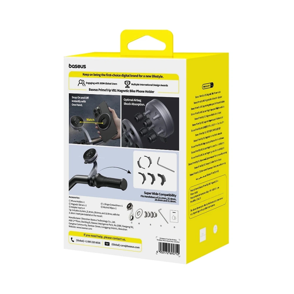 Support Vélo Baseus PrimeTrip VB1, Universel, Noir C0013D00