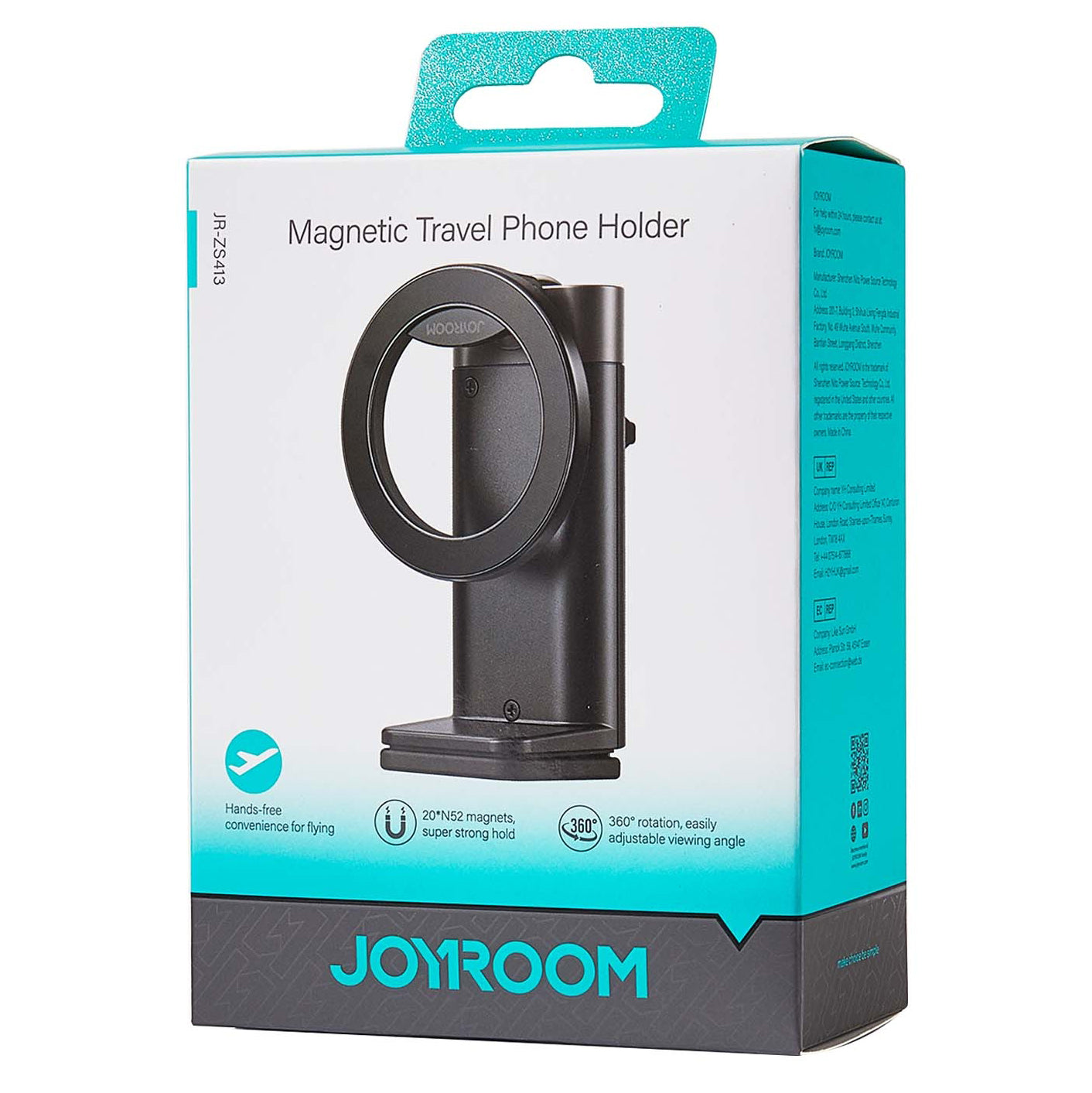 Support Magnétique Joyroom JR-ZS413, 4.7 pouces - 7 pouces, Noir