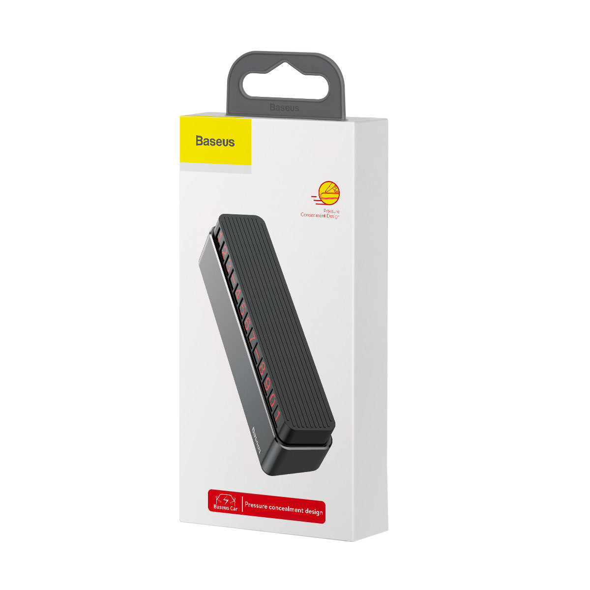 Baseus Moonlight Box Auto Telefoonhouder, Grijs ACNUM-B0G