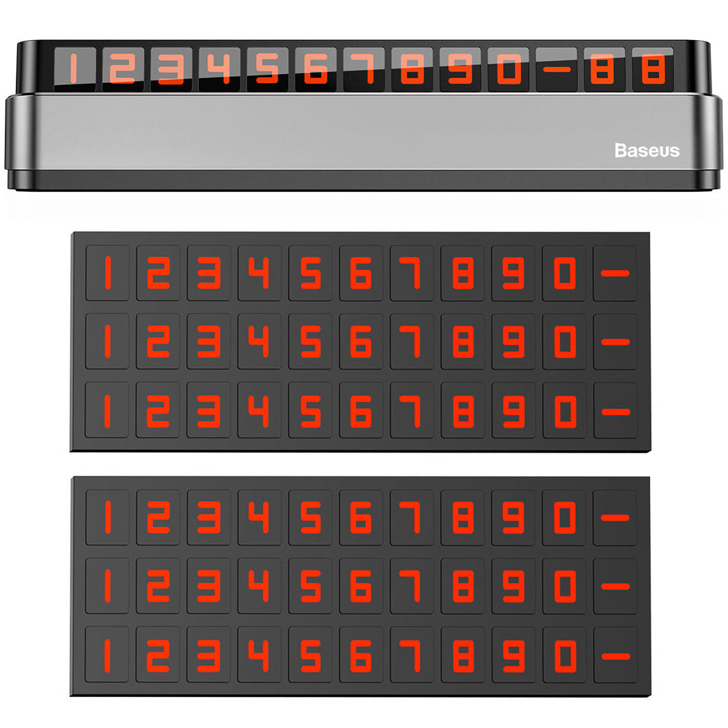 Baseus Moonlight Box Auto Telefoonhouder, Grijs ACNUM-B0G