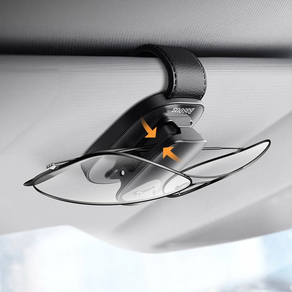 Baseus Platinum Platinum Clip Support parasolaire pour lunettes de soleil, argent ACYJN-B0S