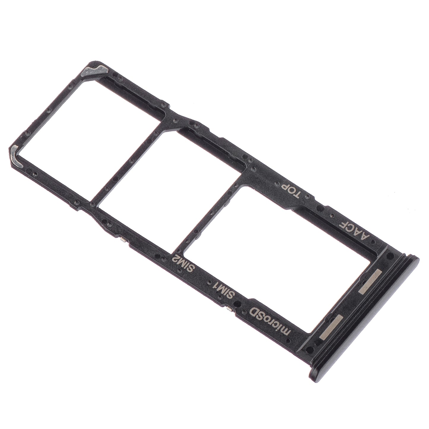 SIM-Kartenhalter für Samsung Galaxy A13 5G A136 | Dual SIM | Schwarz | 3 Fächer