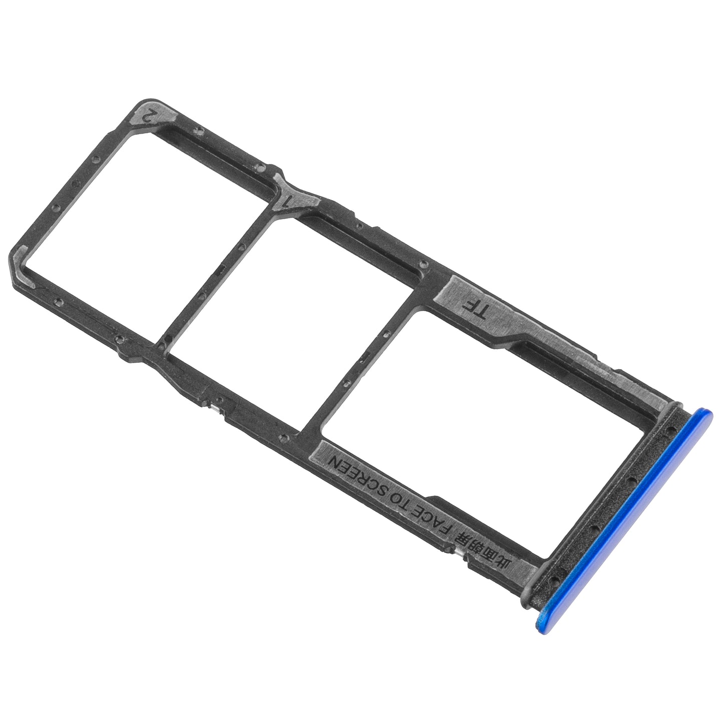 SIM-Kartenhalter für Xiaomi Redmi 9A | Blau | 3 Fächer | Original
