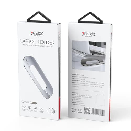 Yesido LP03 Laptopstandaard, Zilver