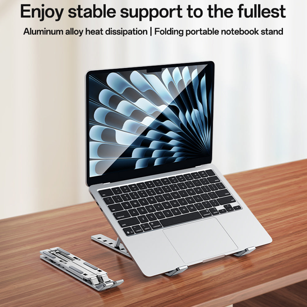 Yesido LP07 standaard voor laptops van 13 inch - 20 inch, Zilver