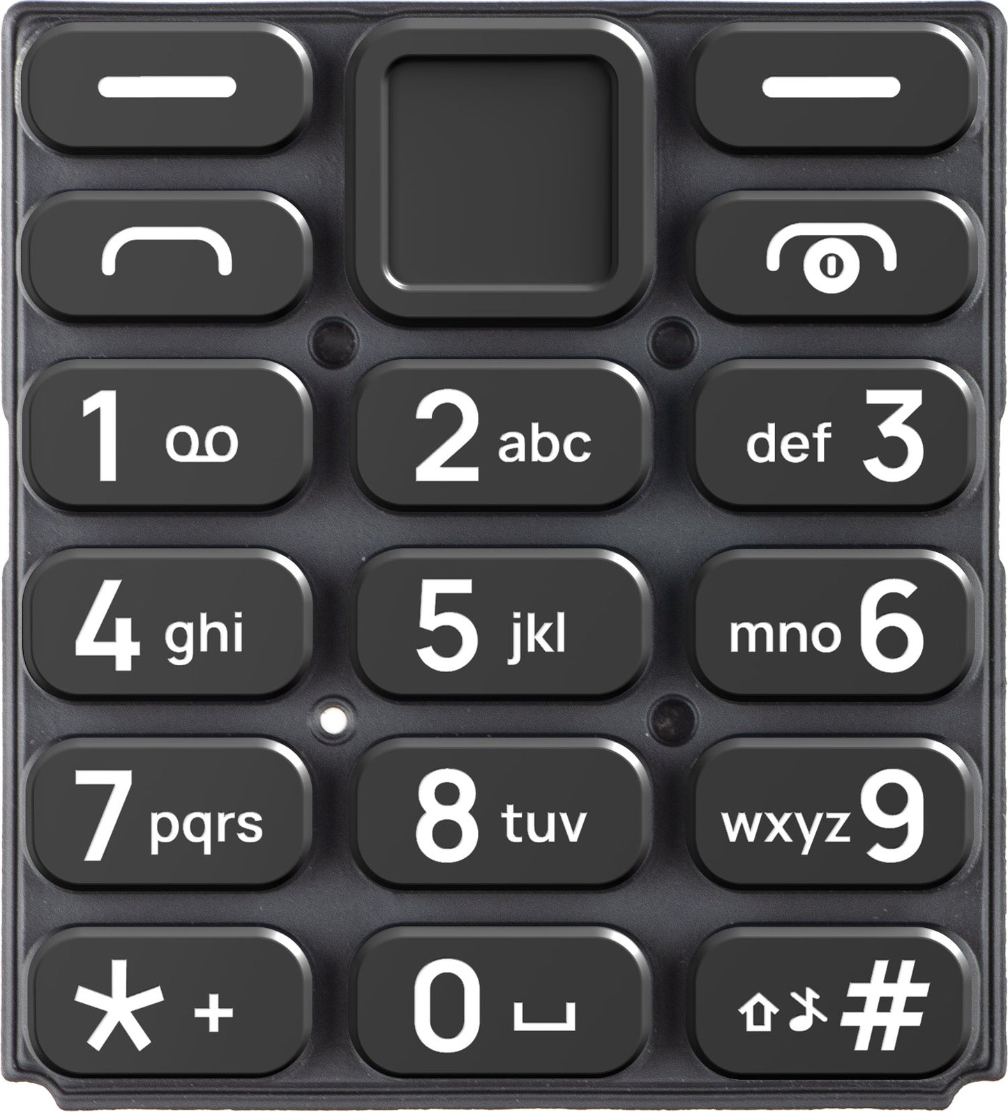 Clavier Latin HMD 105 4G, Noir, Service Pack 5010001015SH0