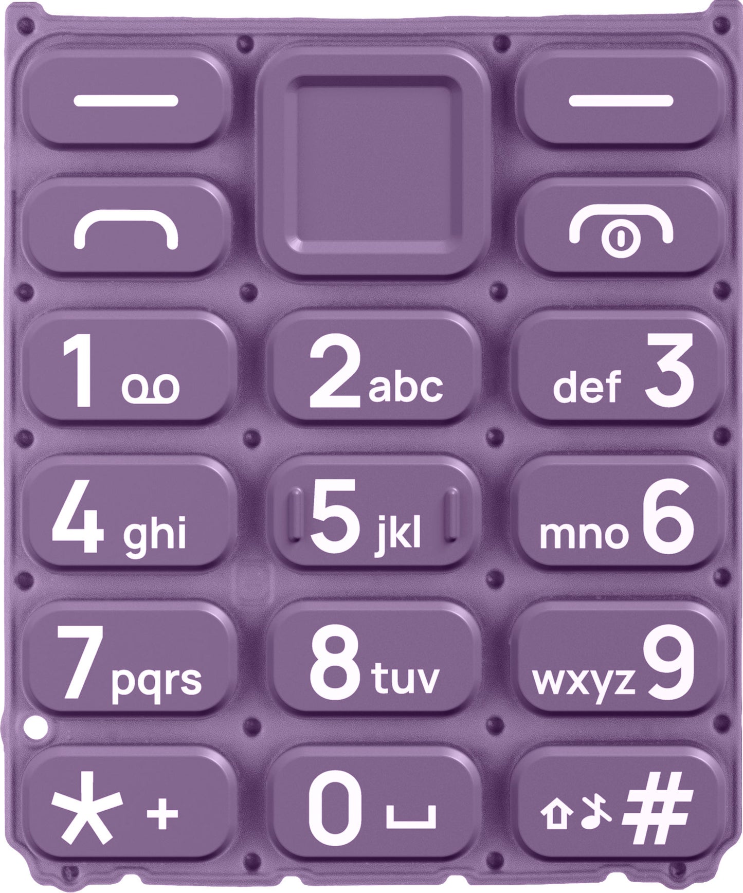 Latijns toetsenbord voor HMD 105 / Nokia 105 (2024), Paars