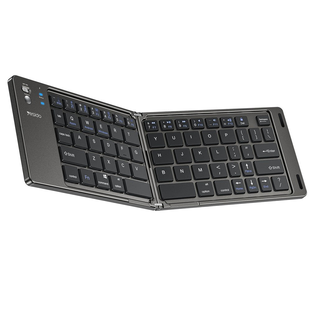 Opvouwbaar Bluetooth-toetsenbord Yesido KB27, Zwart